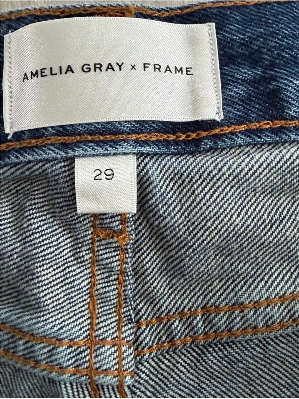 FRAME Amelia Gray Low Rise Denim